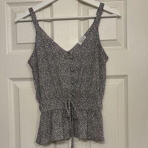 Sienna Sky Black and White Patterned Top